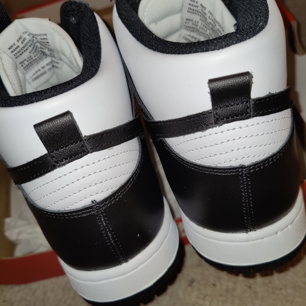 New Nike Dunk High black and white retro size 10.5 - Picture 5 of 7